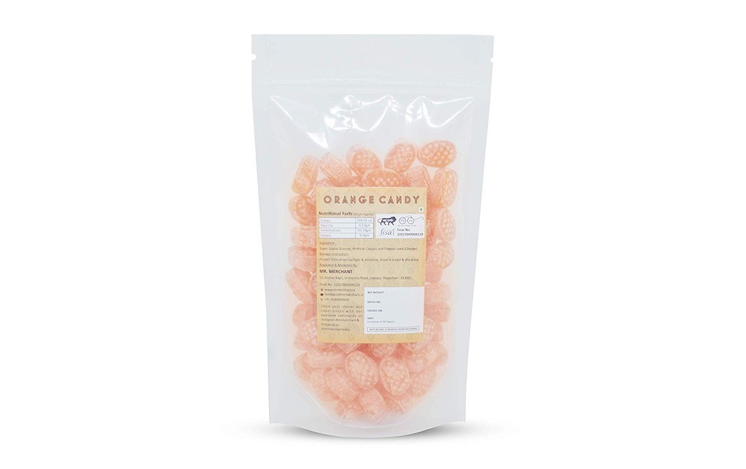 Mr. Merchant Orange Candy    Pack  400 grams